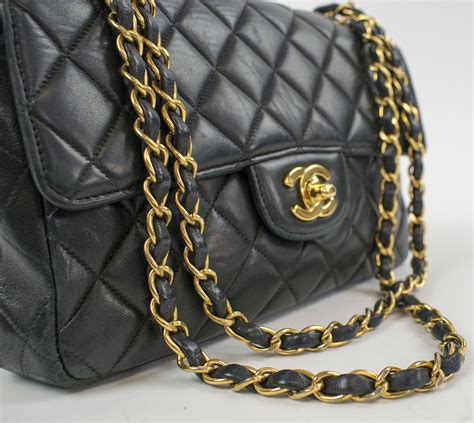 chanel black bag chain|chanel black bags classic quilted.